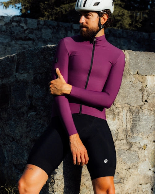 新商品【ASSOS / アソス】MILLE GT SPRING FALL LS JERSEY C2 alchemy purple（春秋・初冬向け フリース生地で柔らかな長袖ジャージ）