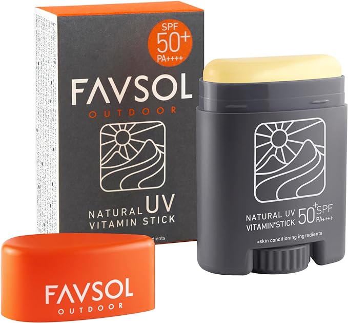 【FAVSOL / ファブソル】NATURAL UV VITAMIN STICK（エンデュランススポーツ向け スティックタイプ日焼け止め）