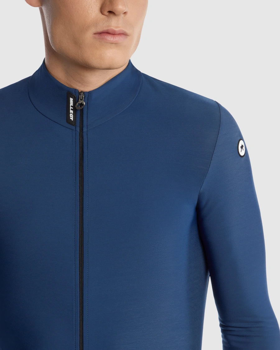 【ASSOS / アソス】MILLE GT SPRING FALL LS JERSEY C2 stone blue（春秋・初冬向け フリース生地で柔らかな長袖ジャージ）