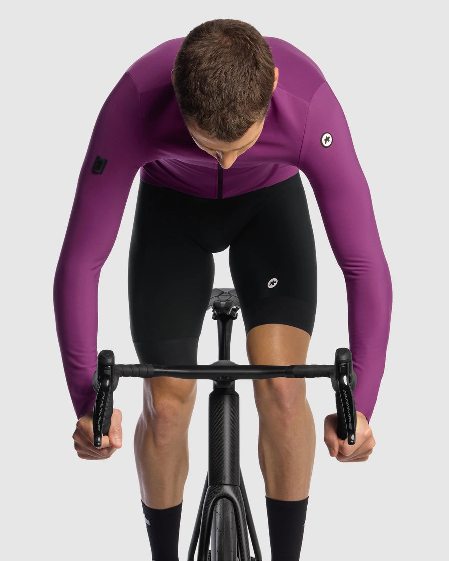 新商品【ASSOS / アソス】MILLE GT SPRING FALL LS JERSEY C2 alchemy purple（春秋・初冬向け フリース生地で柔らかな長袖ジャージ）