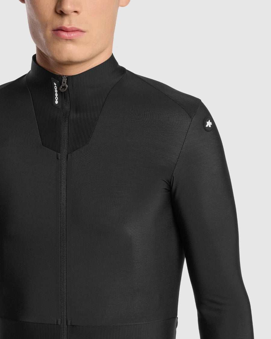 新商品【ASSOS / アソス】EQUIPE R SPRING FALL JERSEY S11 black（春秋向け 正面と腕はフリース、背面はメッシュのエアロフィットジャージ）