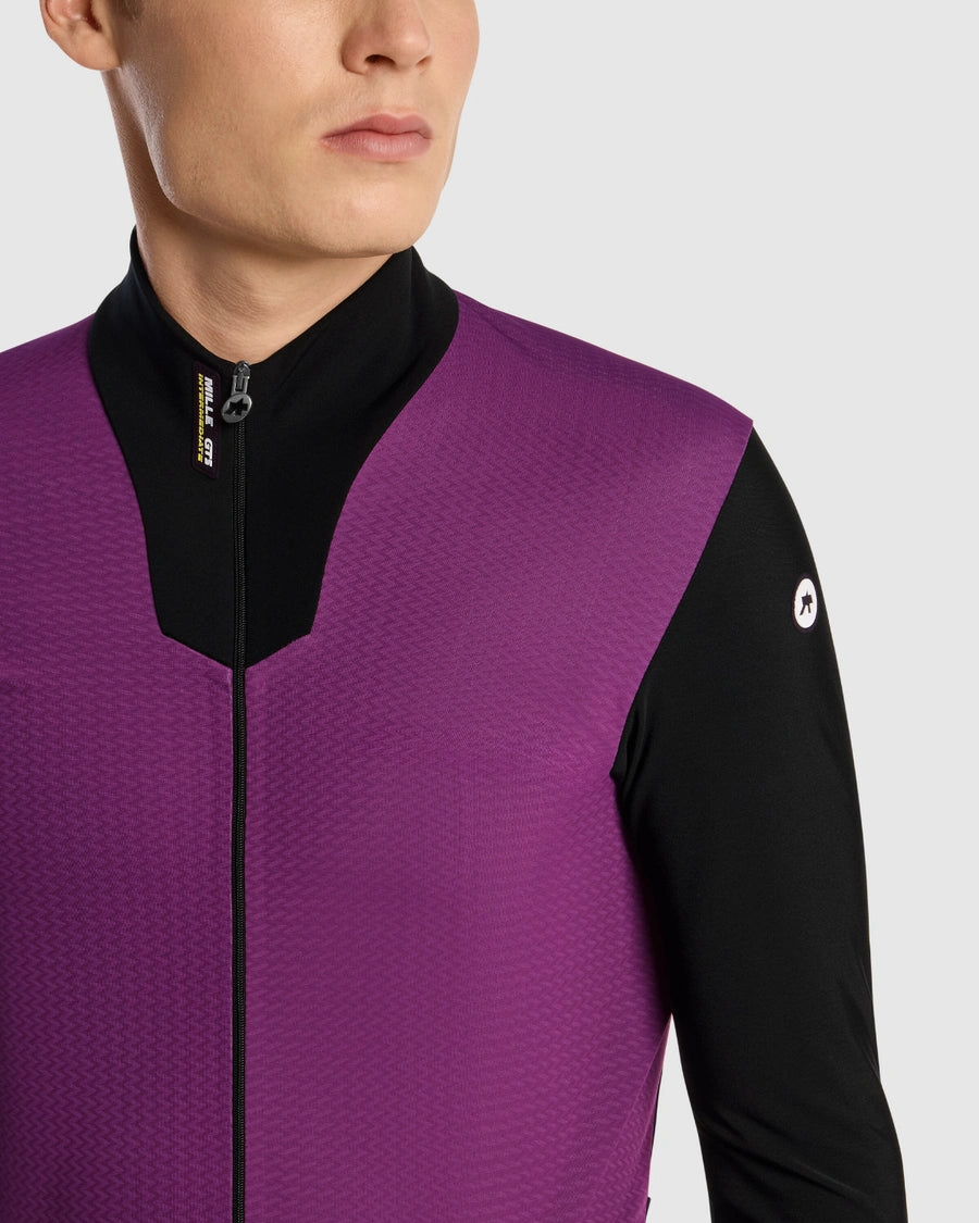 新商品【ASSOS / アソス】MILLE GTS SPRING FALL JACKET C2 alchemy purple（春秋向け ソフトシェルとメッシュとフリースのハイブリッドジャケット）