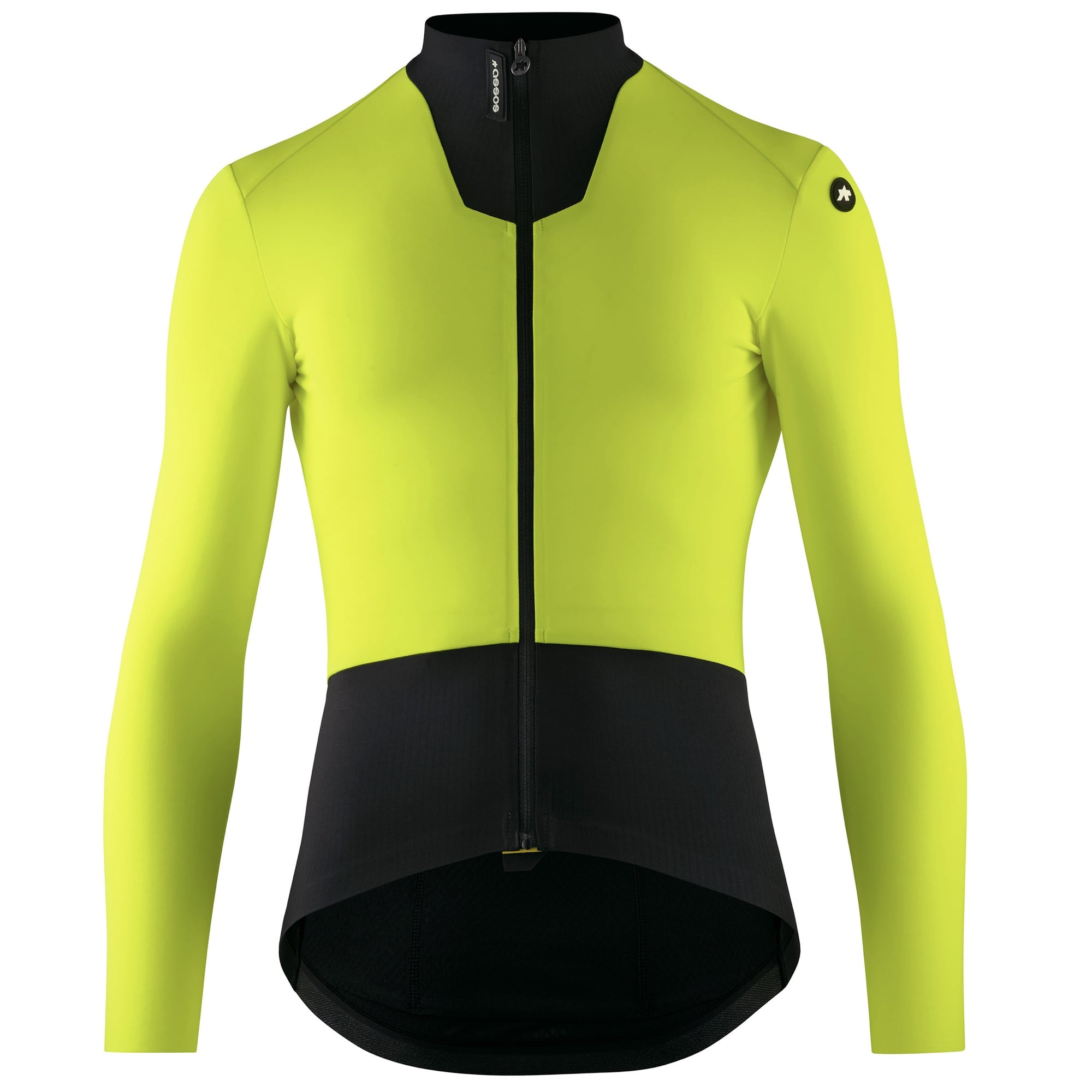 新商品【ASSOS / アソス】EQUIPE R SPRING FALL JERSEY S11 optic yellow（春秋向け 正面と腕はフリース、背面はメッシュのエアロフィットジャージ）