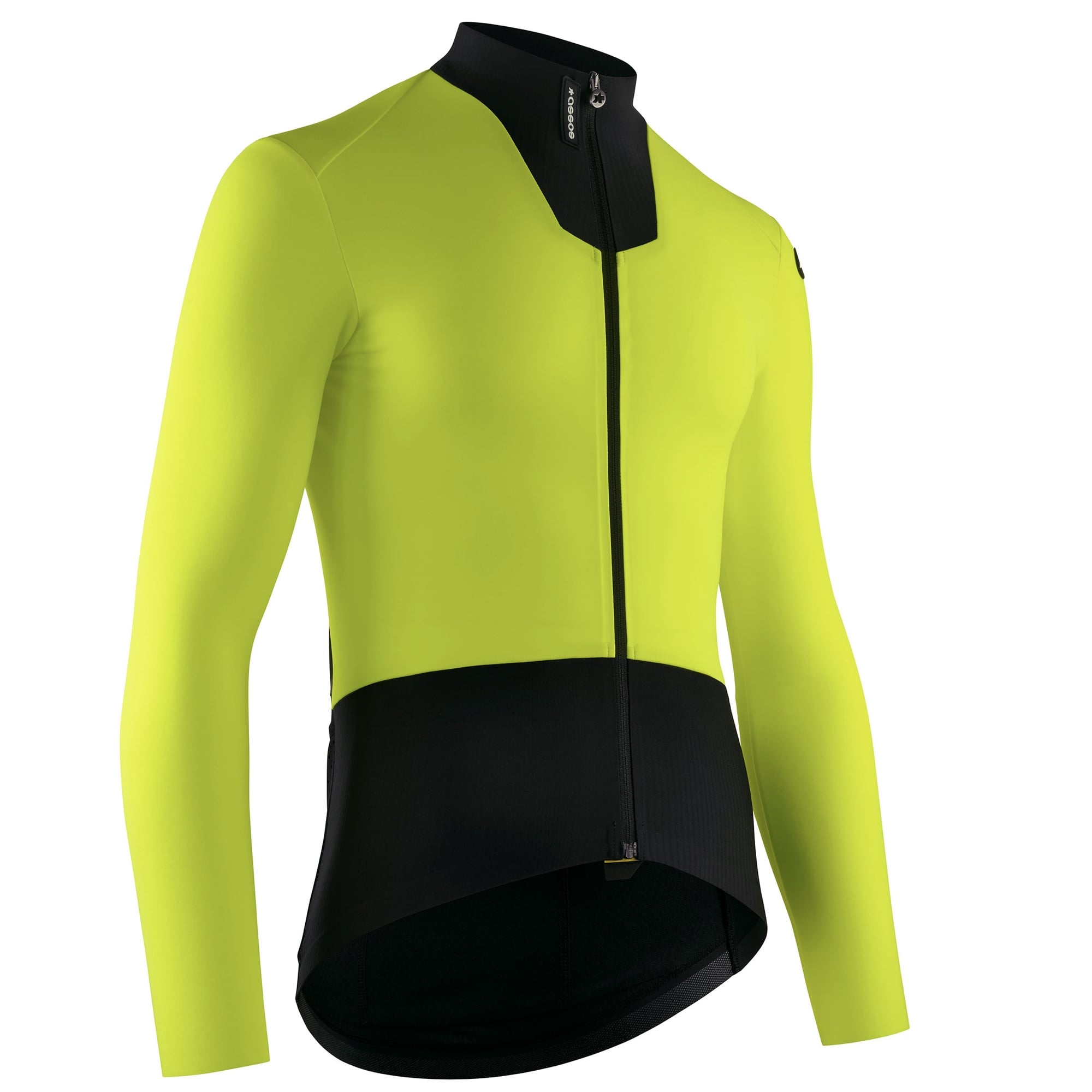 新商品【ASSOS / アソス】EQUIPE R SPRING FALL JERSEY S11 optic yellow（春秋向け 正面と腕はフリース、背面はメッシュのエアロフィットジャージ）