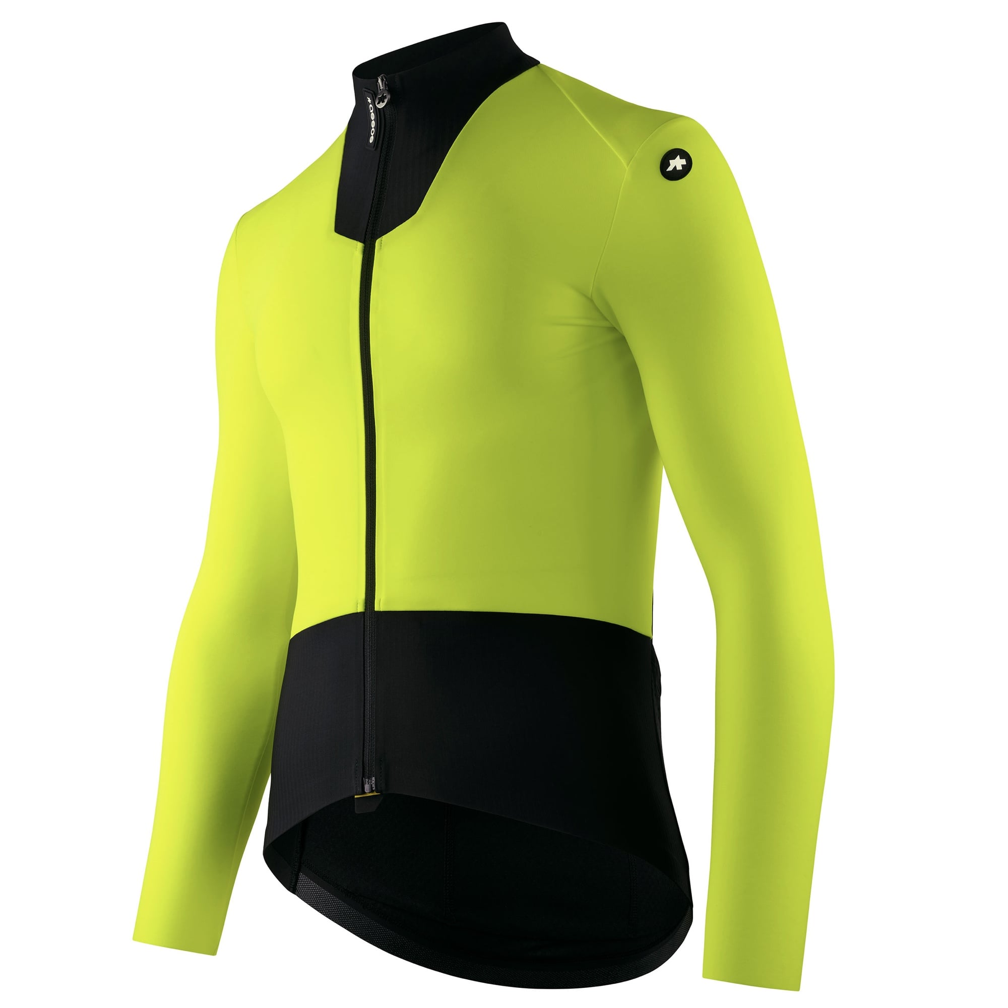 新商品【ASSOS / アソス】EQUIPE R SPRING FALL JERSEY S11 optic yellow（春秋向け 正面と腕はフリース、背面はメッシュのエアロフィットジャージ）