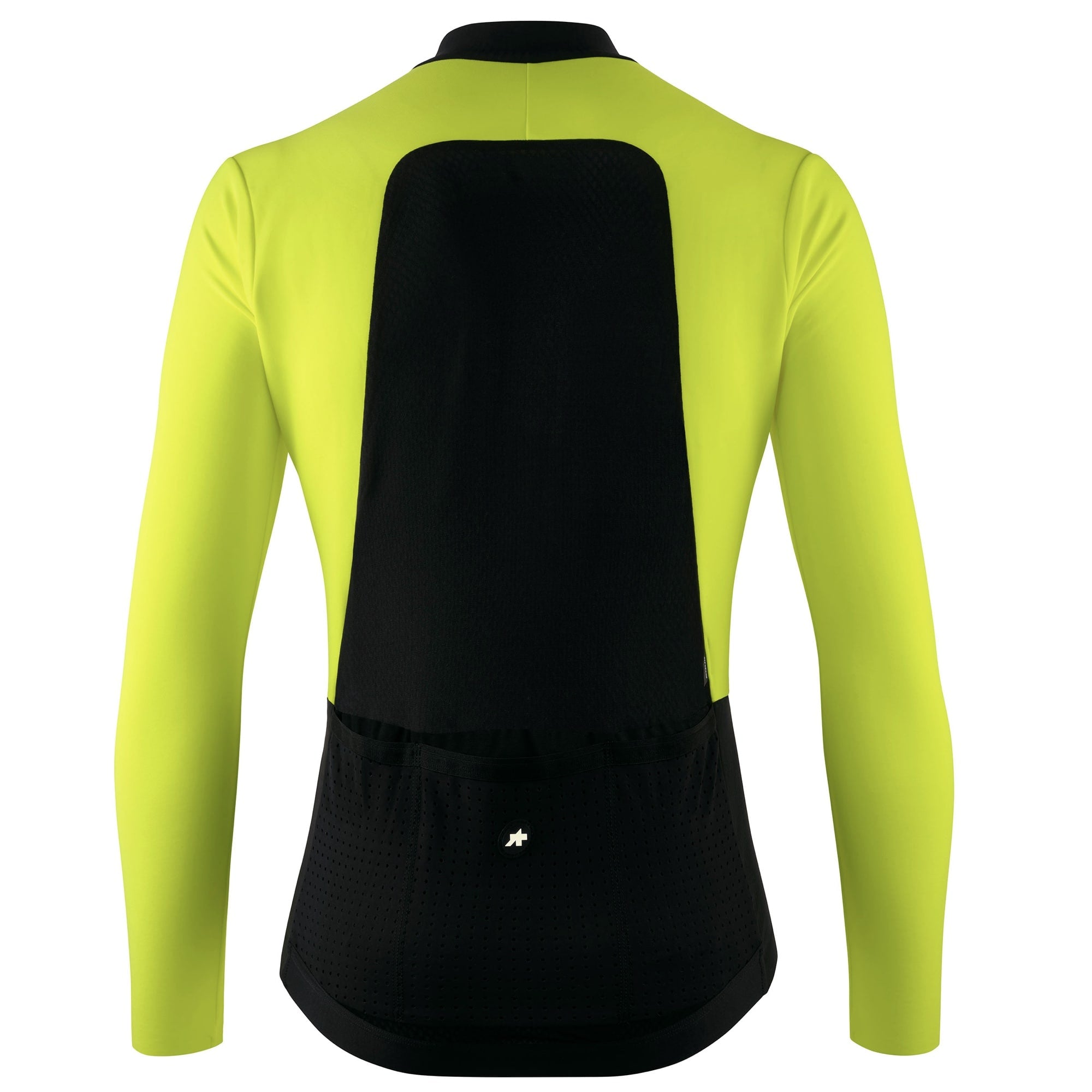 新商品【ASSOS / アソス】EQUIPE R SPRING FALL JERSEY S11 optic yellow（春秋向け 正面と腕はフリース、背面はメッシュのエアロフィットジャージ）