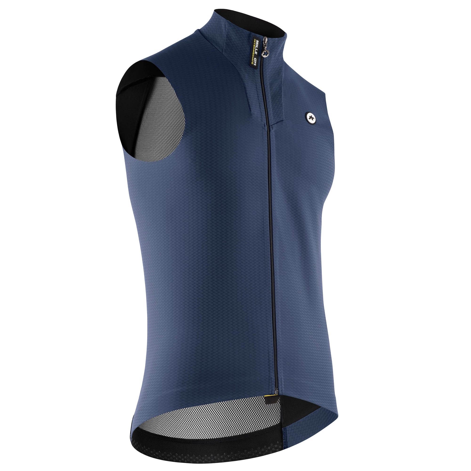 新商品【ASSOS / アソス】MILLE GTS SPRING FALL VEST C2 stone blue（背面がメッシュになったソフトシェルベスト）