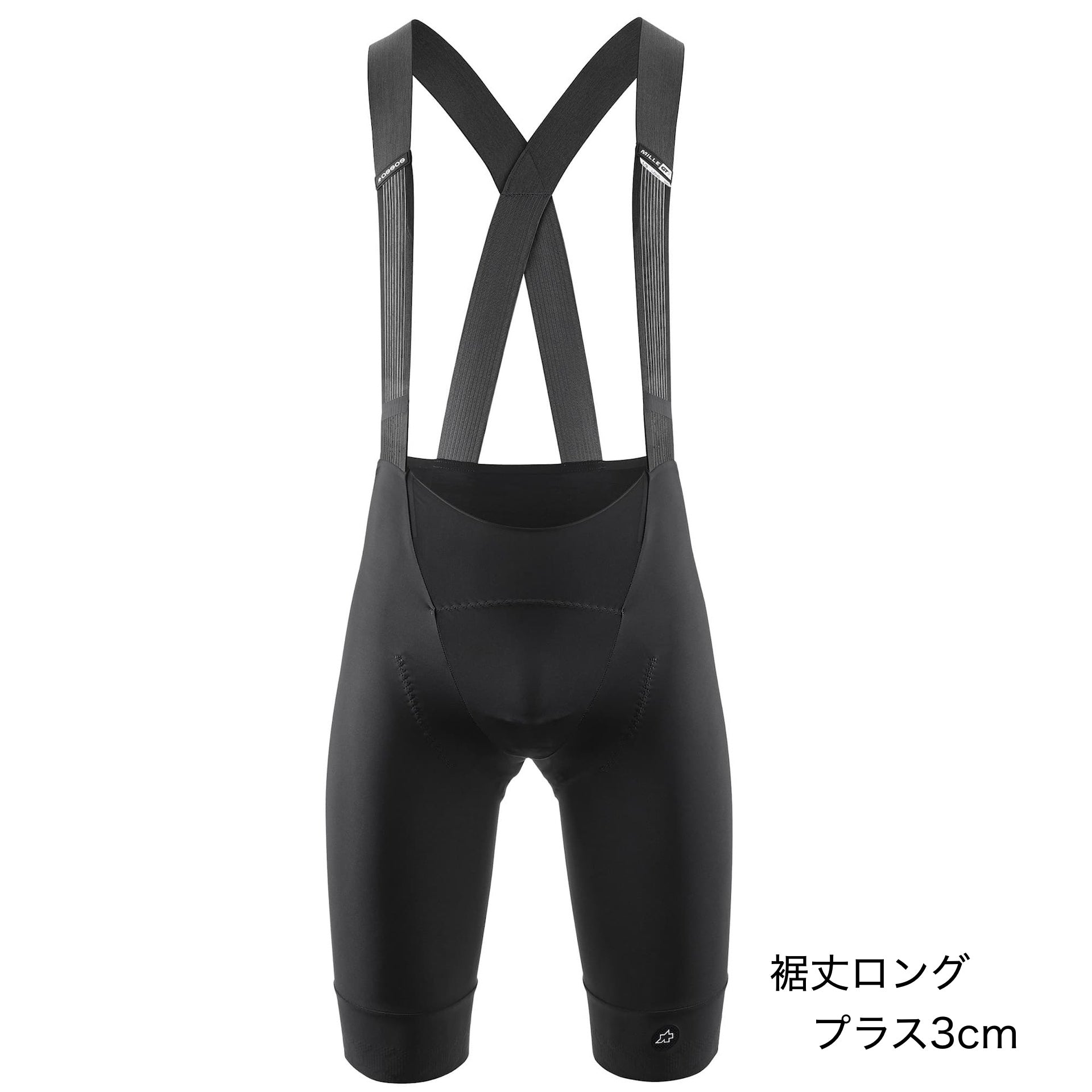 【新商品】MILLE GTS BIB SHORTS S11 black ロング丈（長距離・長時間向けビブショーツ / パッド厚13mm ）