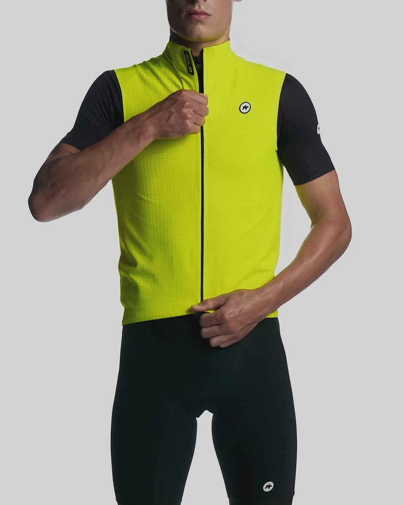 SALE【ASSOS / アソス】2023 MILLE GTS SPRING FALL VEST C2 fluo yellow（春秋〜初冬向け  ソフトシェル ベスト）